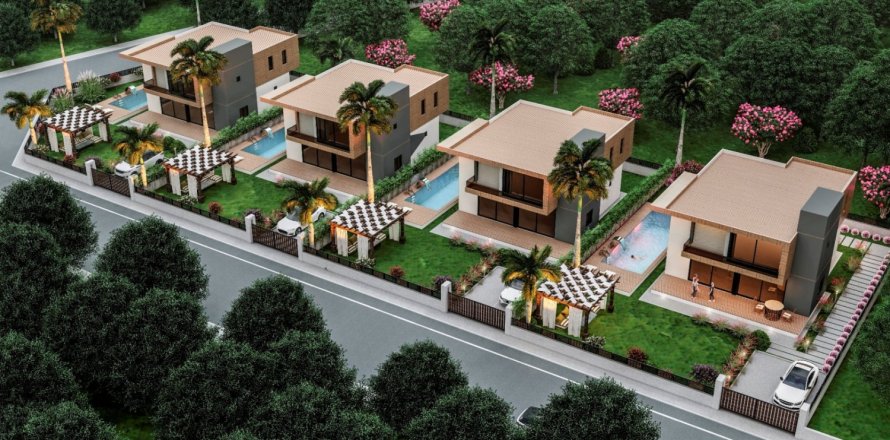 Вилла с 4 спальнями в Мерсин, Турция №18461