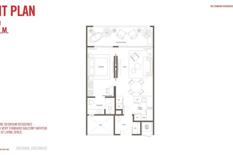 Кондоминиум  с 1 спальней в Банг Тао, Таиланд №1819 10