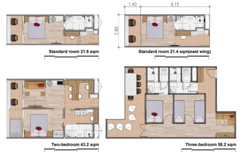 Кондоминиум  с 2 спальнями в Банг Тао, Таиланд №1030 8