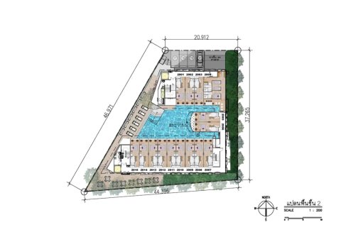 Кондоминиум  с 2 спальнями в Банг Тао, Таиланд №1030 9