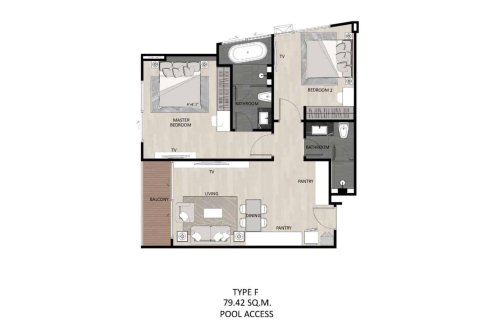 2 bedrooms Condo in Naithon Beach, Thailand No. 1099 16