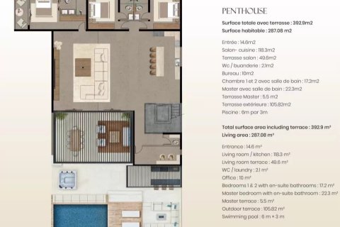 3 dormitorios Apartment en Grand Baie, Mauritius No. 122006 3