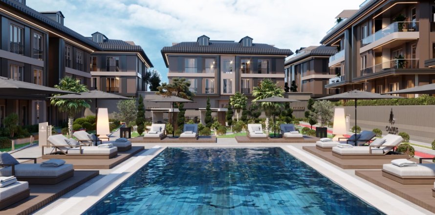 Квартира с 4 спальнями в Бейликдюзю, Турция №121382