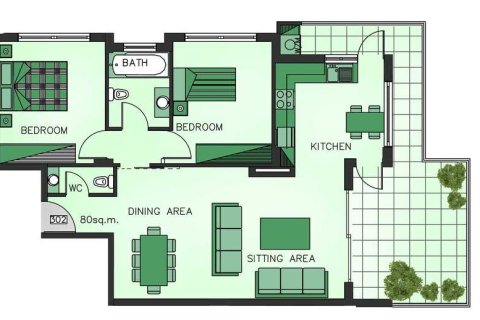 2 chambres Appartement à Germasogeia, Cyprus No. 33006 2