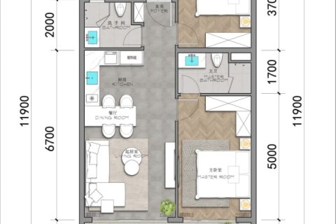 2 bedrooms Condo  in Layan Beach, Thailand No. 1757 15