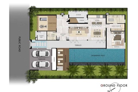 Вилла с 4 спальнями в Пляж Лаян, Таиланд №1046 15