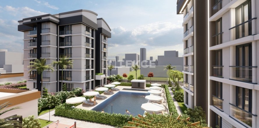 Квартира с 3 спальнями в Аксу, Турция №10897