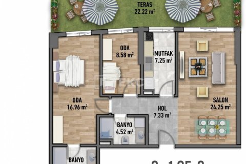 Квартира с 2 спальнями в Long Kien, Вьетнам №11222 29