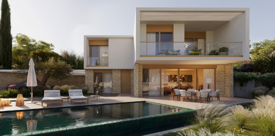 Вилла с 3 спальнями в Пареклисия, Кипр №30339