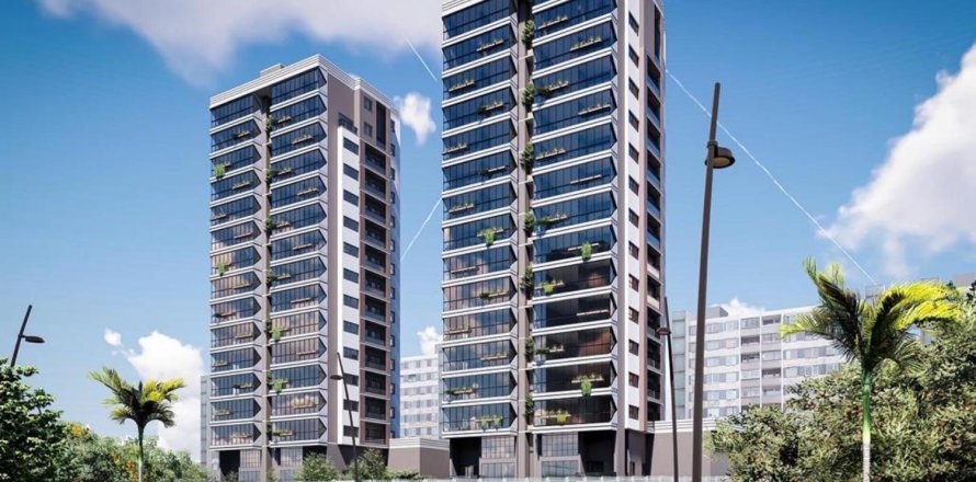 Квартира с 4 спальнями в Мерсин, Турция №18278