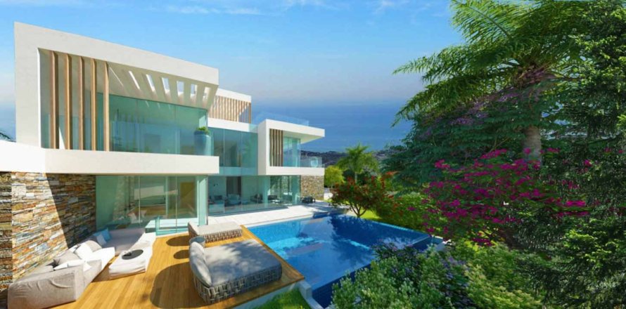 Вилла с 4 спальнями в Пафос, Кипр №37652