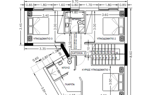 Дом с 3 спальнями в Като Полемидия, Кипр №100473 5