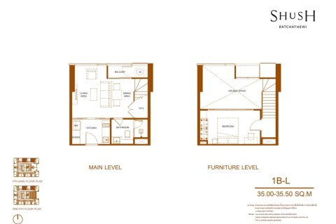 1 dormitorio Condominio  en Bangkok, Thailand No. 2049 18