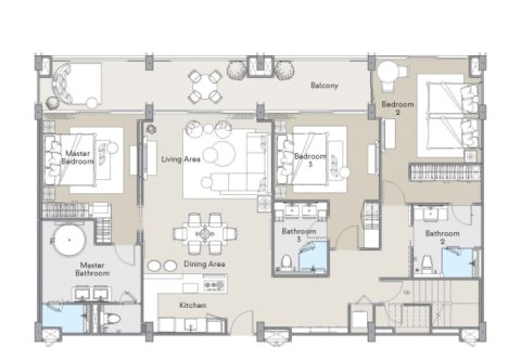 Дом с 3 спальнями в Банг Тао, Таиланд №215 7