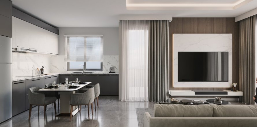 Квартира с 3 спальнями в Аланья, Турция №123959