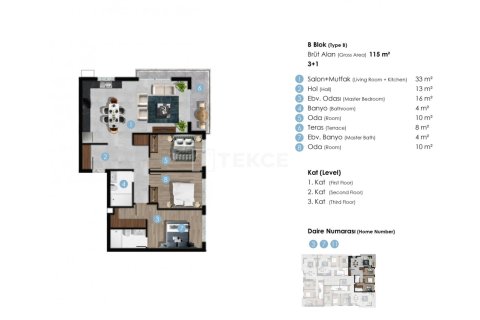 3 dormitorios Apartment en Phu Ngai, Vietnam No. 13418 7