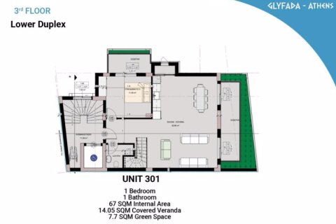 3 chambres Appartement à Glyfada, Greece No. 36898 6