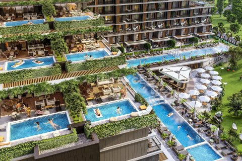 Квартира с 4 спальнями в Аксу, Турция №92500