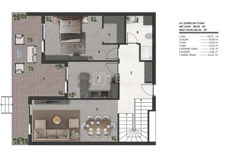 Квартира с 4 спальнями в Luong Hoa, Вьетнам №92500 10