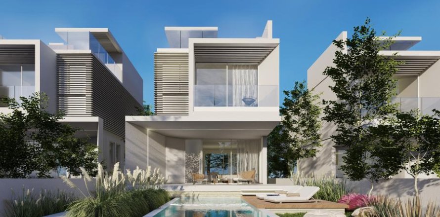 Вилла с 3 спальнями в Пафос, Кипр №37850