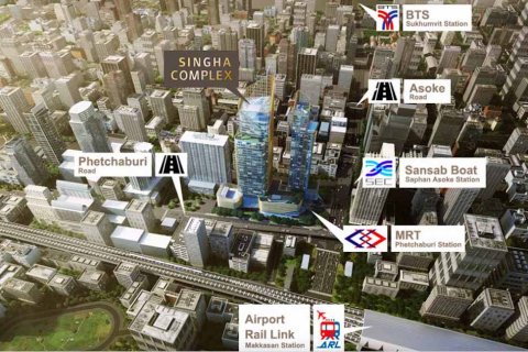 Кондоминиум  с 2 спальнями в Бангкок, Таиланд №383 7