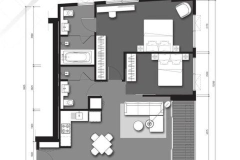 Кондоминиум  с 2 спальнями в Бангкок, Таиланд №98337 4