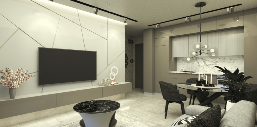 Квартира с 2 спальнями в Аланья, Турция №53575