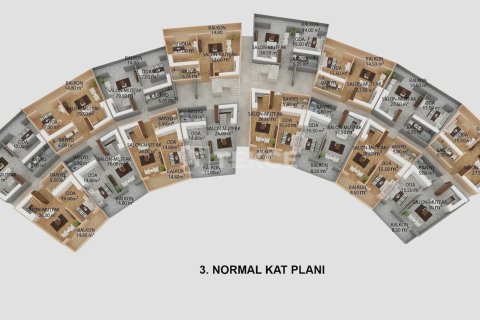 Квартира с 3 спальнями в Chau Phu, Вьетнам №91109 3