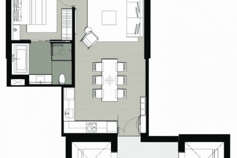 1 dormitorio Condominio  en Bangkok, Thailand No. 1257 7