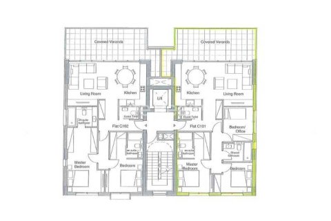 Квартира с 2 спальнями в Меса Гитонья, Кипр №72254 2