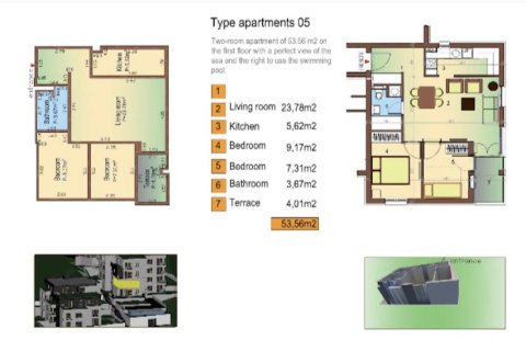 2 bedrooms Apartment in Tivat, Montenegro No. 104787 9