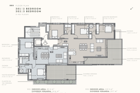 Квартира с 2 спальнями в Лимассол, Кипр №78398 8