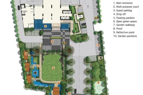 1 dormitorio Apartment en Bangkok, Thailand No. 97163 14