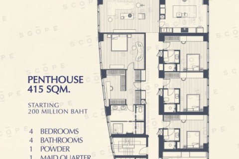 Дом с 4 спальнями в Бангкок, Таиланд №1873 10