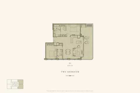 Кондоминиум  с 2 спальнями в Бангкок, Таиланд №2116 10