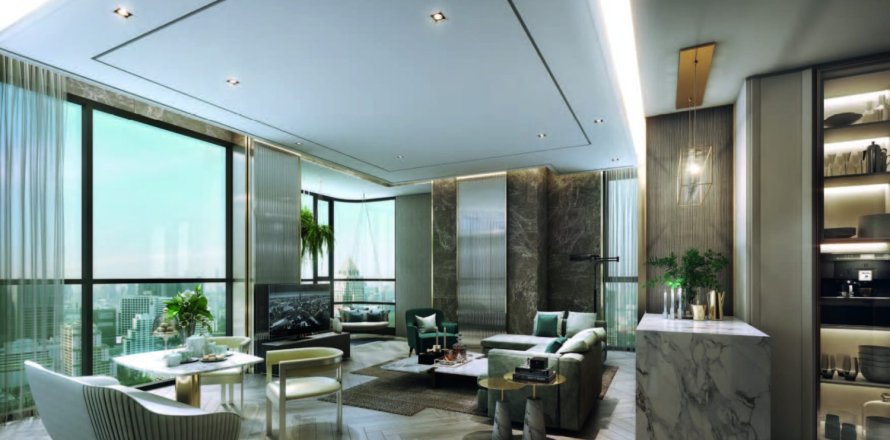 Кондоминиум  с 2 спальнями в Бангкок, Таиланд №2116