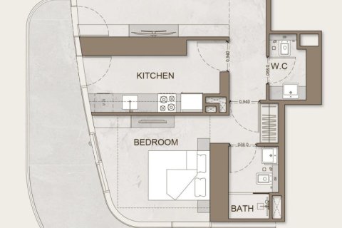 Квартира с 1 спальней в Хайбачынг, Вьетнам №92006 9