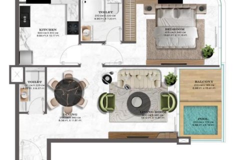 1 chambre Appartement à Phung Chi Kien, Vietnam No. 91367 13