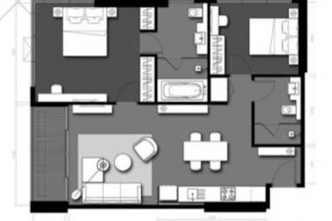 Кондоминиум  с 2 спальнями в Бангкок, Таиланд №98334 5