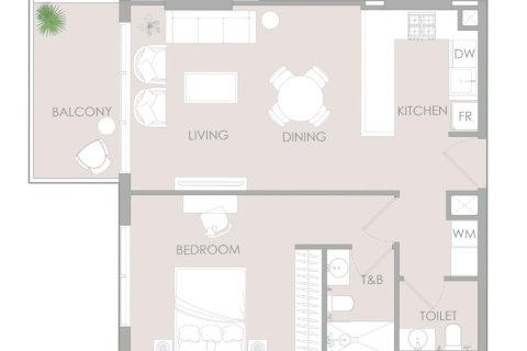 Квартира с 1 спальней в Кантхо , Вьетнам №92057 7