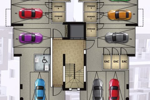 Квартира с 2 спальнями в Като Полемидия, Кипр №36658 7