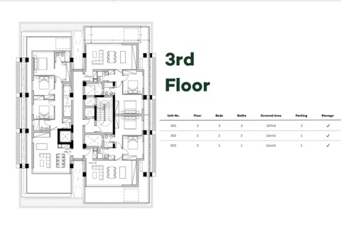 Квартира с 3 спальнями в Лимассол, Кипр №80900 7