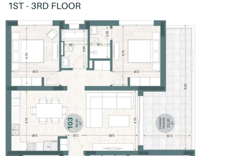 2 bedrooms Penthouse in Agios Athanasios, Cyprus No. 34182 8