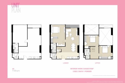 Кондоминиум с 3 спальнями в Бангкок, Таиланд №1122 13