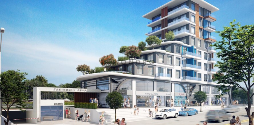 Квартира с 1 спальней в Аксу, Турция №121239