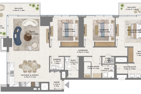 3 chambres Appartement à Kim Chan, Vietnam No. 89158 11