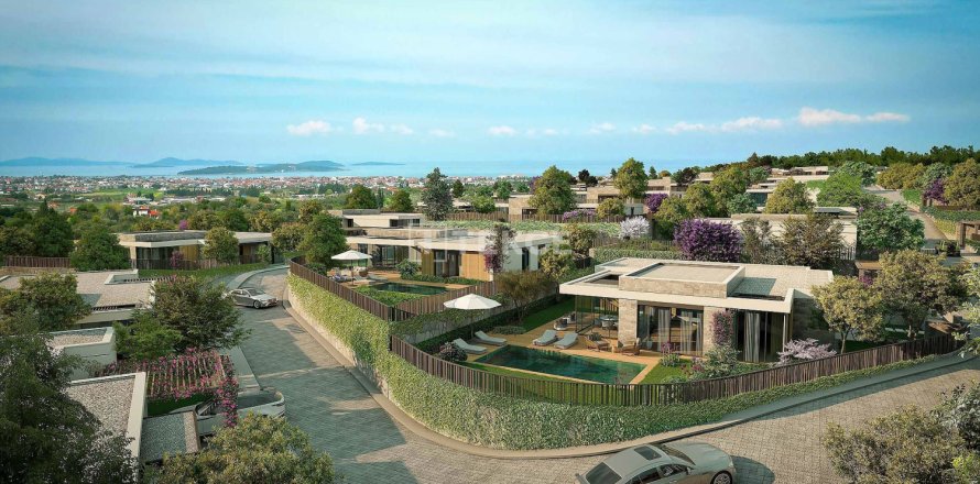 Вилла с 5 спальнями в Урла, Турция №123824