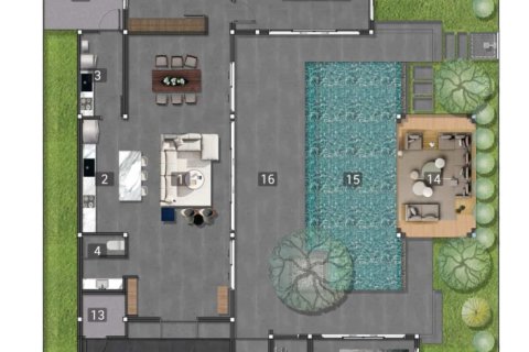 Вилла с 3 спальнями в Май Кхао, Таиланд №1988 19