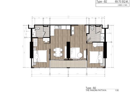 2 bedrooms Condo  in Pattaya, Thailand No. 98280 2