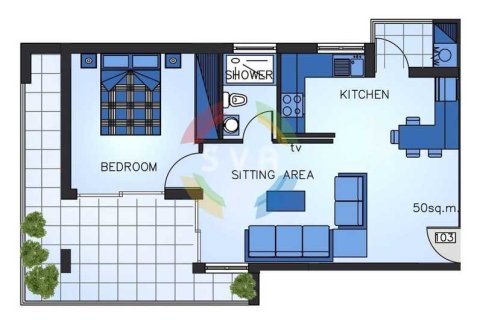 Квартира с 2 спальнями в Лимассол, Кипр №82855 2